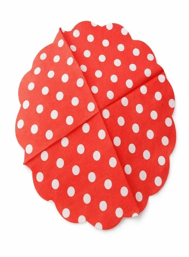 BLLUEX Polka Dot Disposable Tissue Paper, Eco-Friendly, Soft & Absorbent for Birthday Party, Baby Shower & Events, Dining, Snacks & Daily Use (20pcs/ Pack of 1 (Red - Image 2