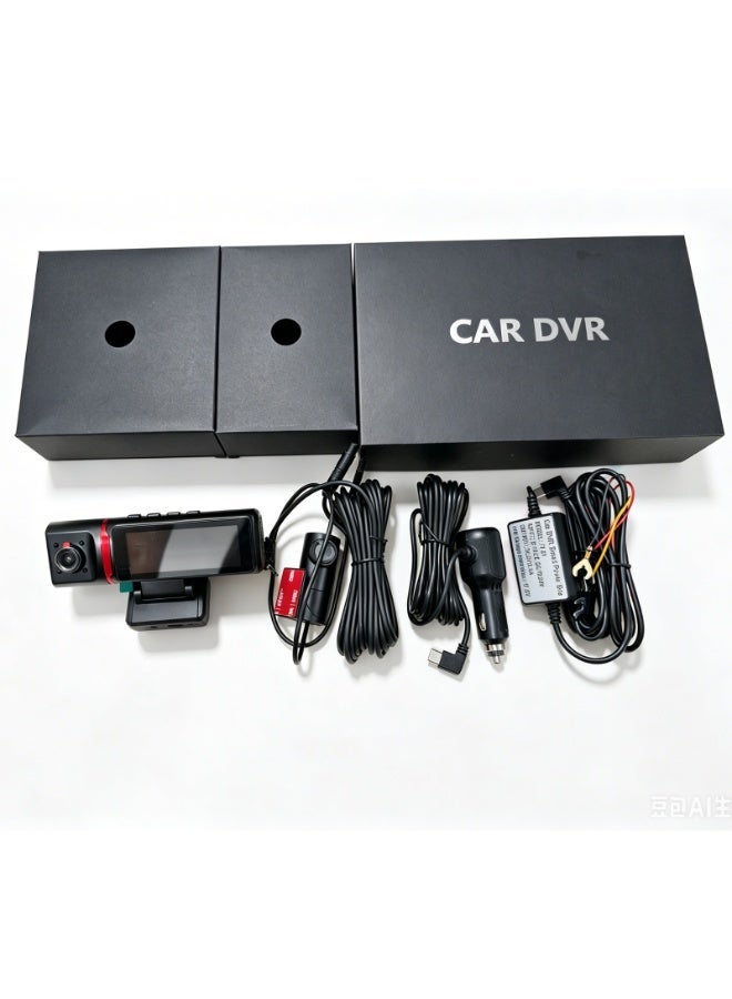 Saivision 4K Triple Dash Cam, 4K Front+1080P Cabin+1080P Rear+GPS, 3 Channel, WiFi Car Camera with 64GB SD Card, 3.16" Screen, G-Sensor, Built-in GPS - Image 3