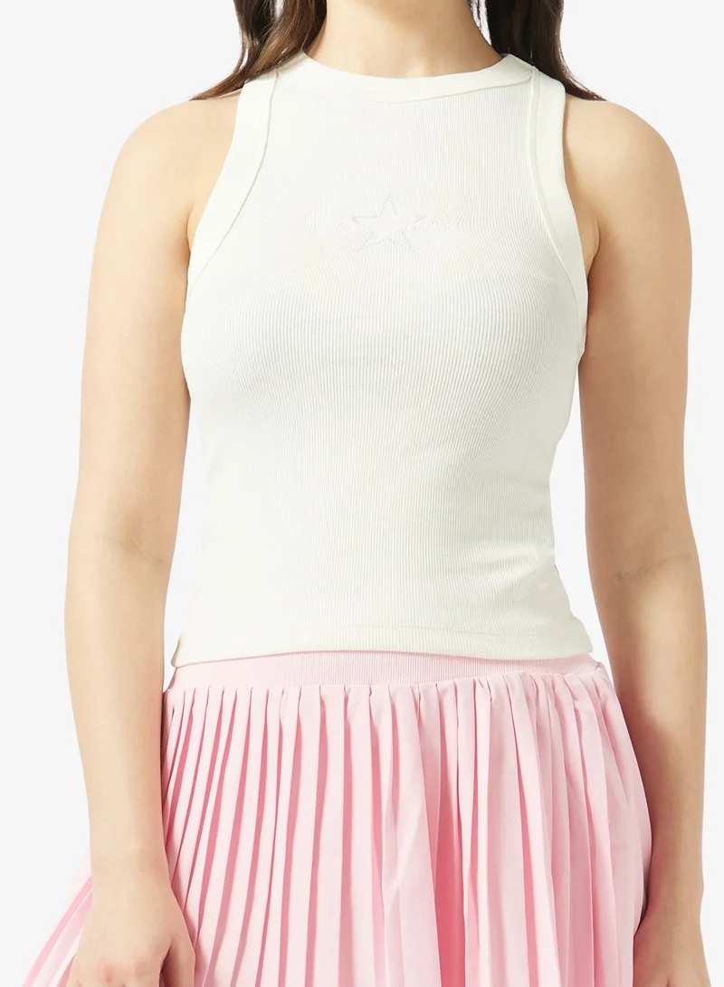 Guess  Sleeveless Patch Halter Tank Top for Women | Best Price UAE