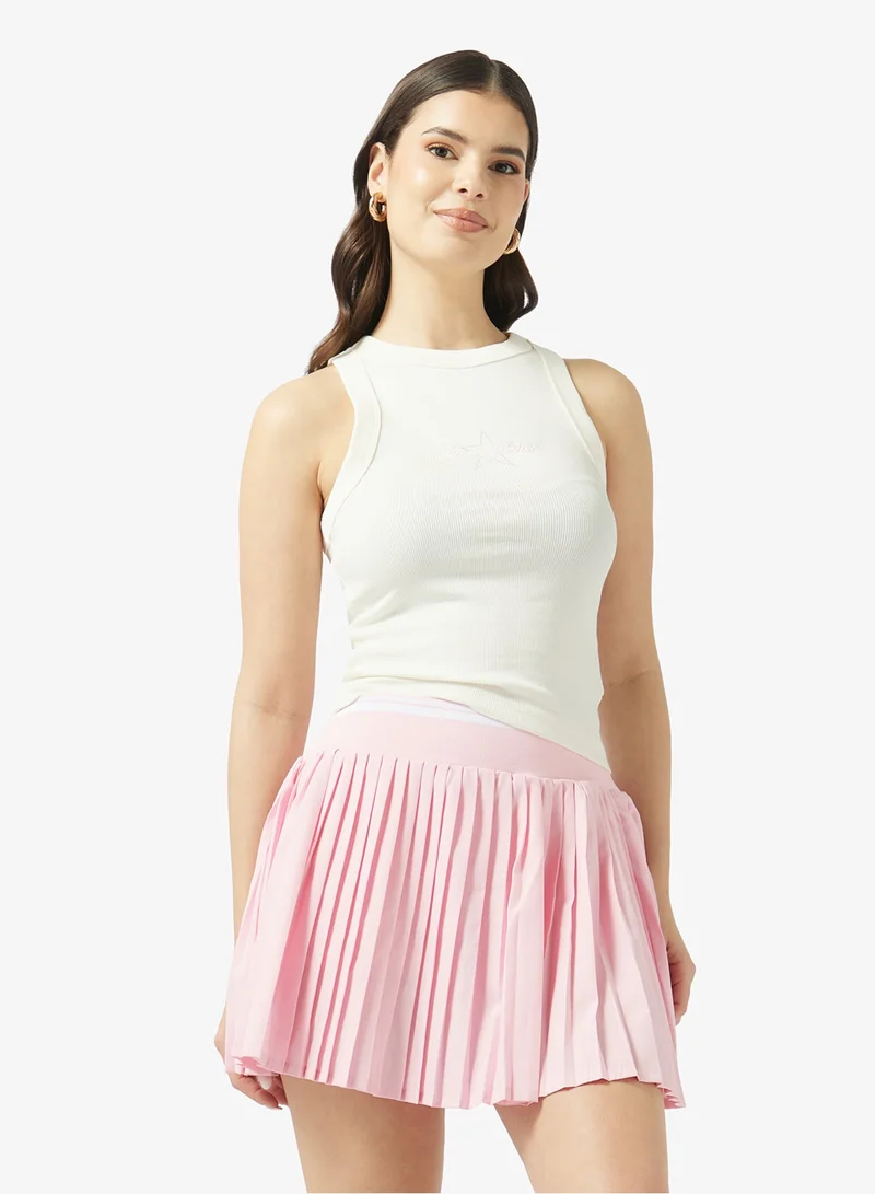 جيس جينز بلوزة بلا أكمام بحمالات متقاطعة