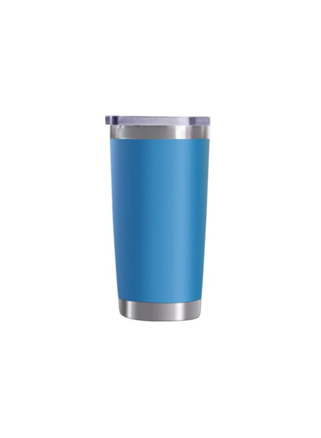 American 20oz Spray Plastic Car Cup 304 Stainless Steel Cold Insulation Cup Portable Ice  Cup With Customizable Logo
