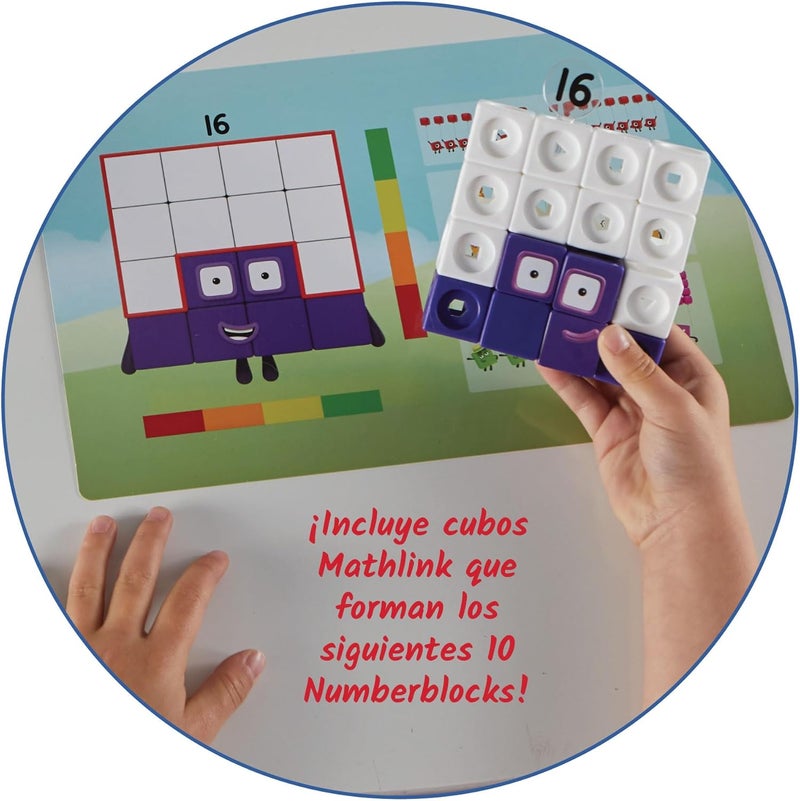 hand2mind hand2mind Numberblocks MathLink Cubes 1120 Activity Set 30 Numberblocks Activities Linked to TV Episodes 155 NumberBlocks MathLink Cubes Numberblocks Toys Math Cubes Homeschool Supplies  - Image 2