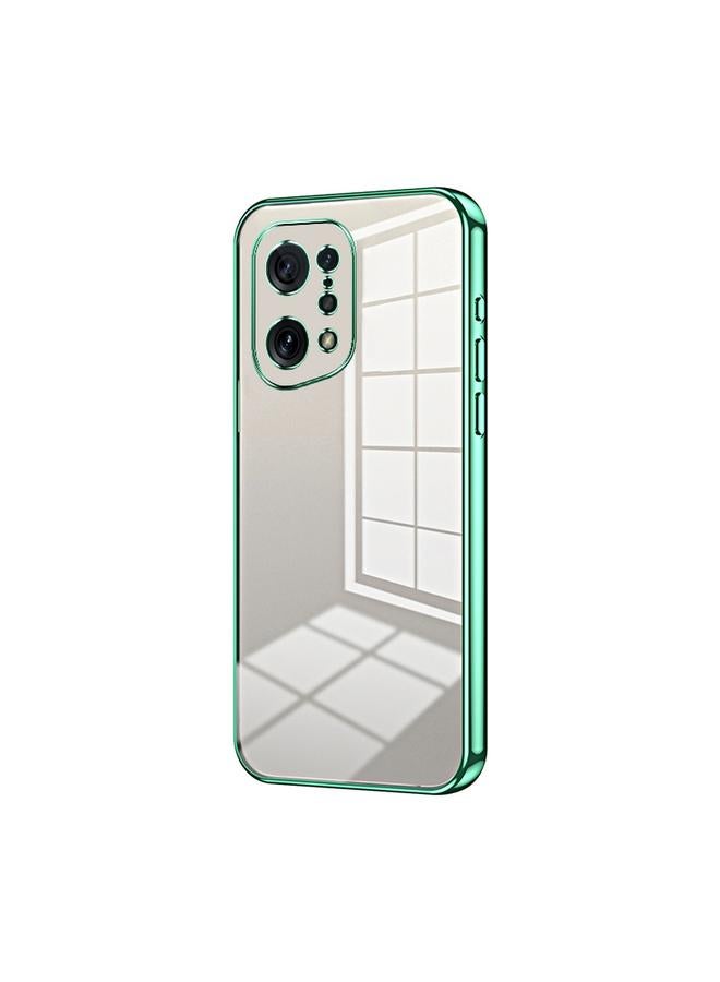 اس-توب جراب لهاتف OPPO Find X5، جراب شفاف بفتحة دقيقة - Image 1