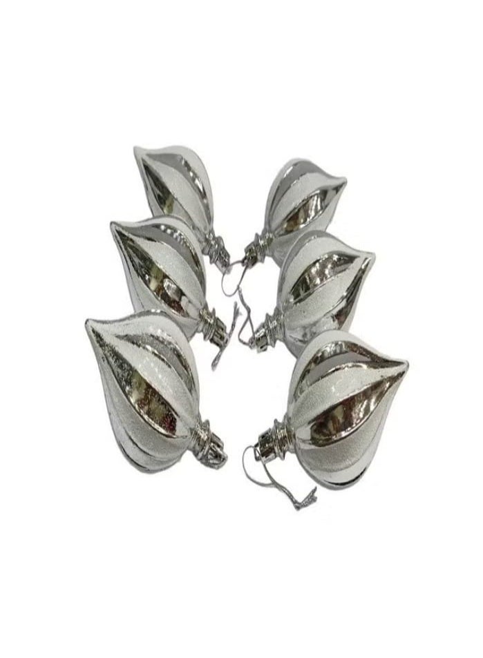 6 قطع من زينة شجرة عيد الميلاد المعلقة للزينة - Image 1