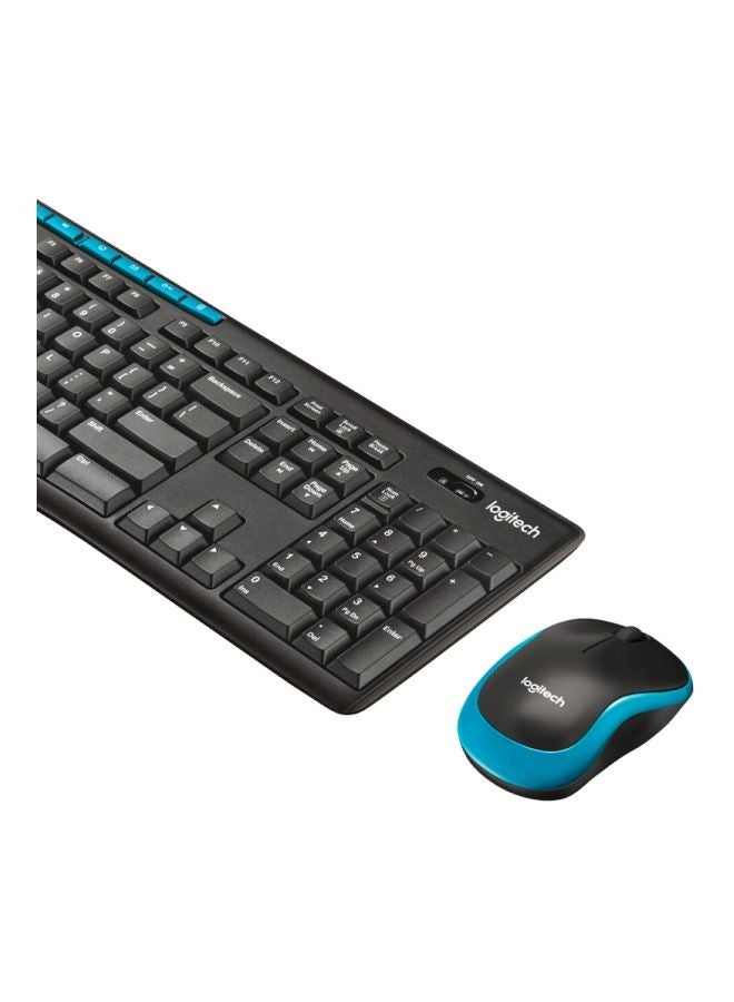 NIBEMINENT Wireless Keyboard With Mouse Set Black/Blue - Image 3