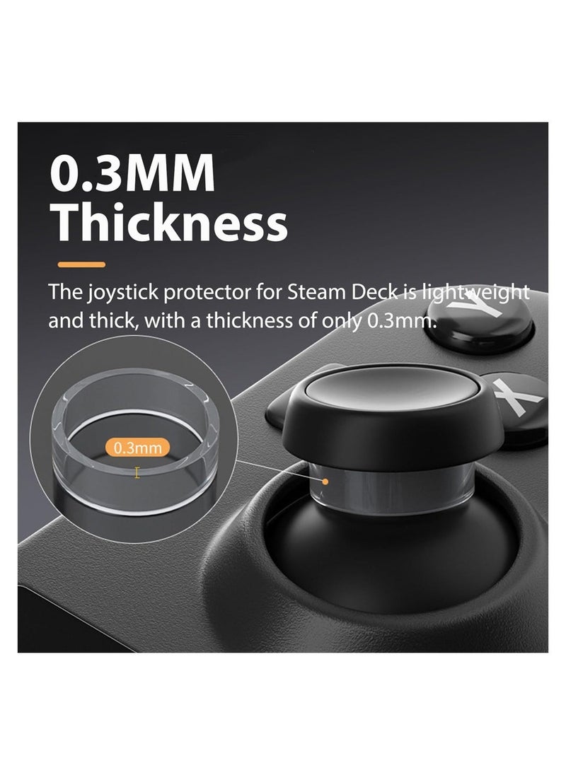 Compatible with Steam Deck Joystick Protectors, 20 Pack Invisible Elastic Clear TPU Anti-Wear Protector Ring for Steam Deck/Xbox / PS4 / PS5 / Rog Ally Joystick Accessories - Image 3