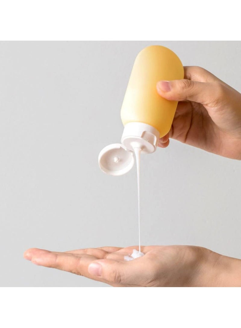 زجاجات السفر لمستحضرات التجميل، زجاجات السفر، 11 قطعة مانعة للتسرب مجموعة زجاجات سفر تجارية قابلة لإعادة التعبئة، إكسسوارات سفر قابلة للضغط لغسول الشامبو والبلسم والبلسم - Image 3