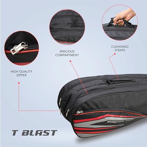 TANSO Arashi 2.0 Full Graphite Ultra Light Weight Carbon Fibre Strung Badminton Racket with T-Blast Badminton Kit Bag (32 Lbs Tension,77 Grams, Strung with Premium Strings) - Image 2