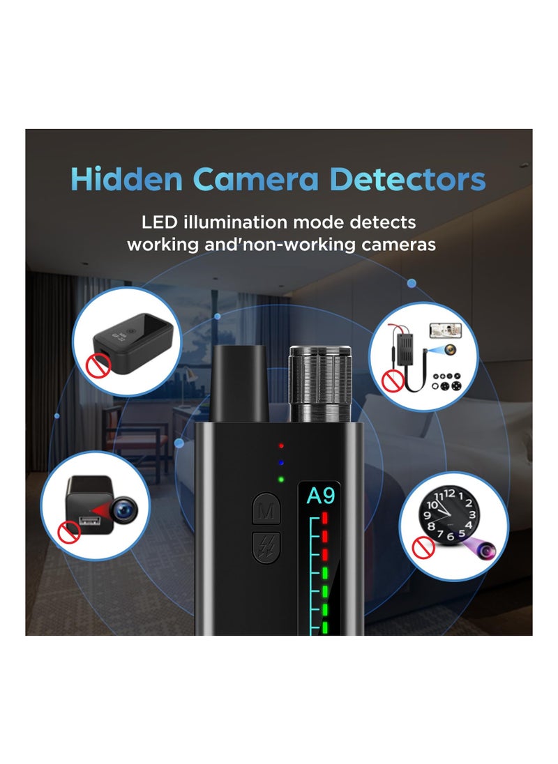SYOSI - Hidden Camera Detectors, Spy Cameras Detector, Bug Detector, Anti Spy/RF Signal/Listening Devices, GPS Tracker Detector-6 Levels Sensitivity, Pro Portable camera finder for Hotels,Office,Travel - Image 1