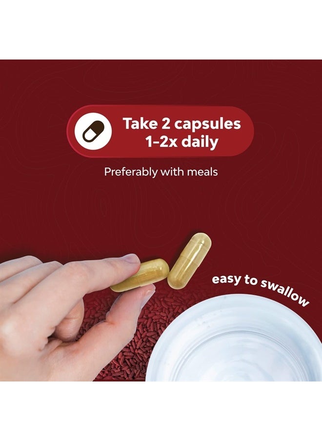 Natures Craft - Red Yeast Rice + CoQ10, Heart Support* 120 Capsules - Image 1