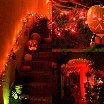 VELOCIOUS Velocious Red Color Light 12 Meter LED Pixel String Light 40 ft for Diwali Christmas Home DecorationHeavy Duty Copper Led Pixel String Light Rice String Red Pack of 1  - Image 4