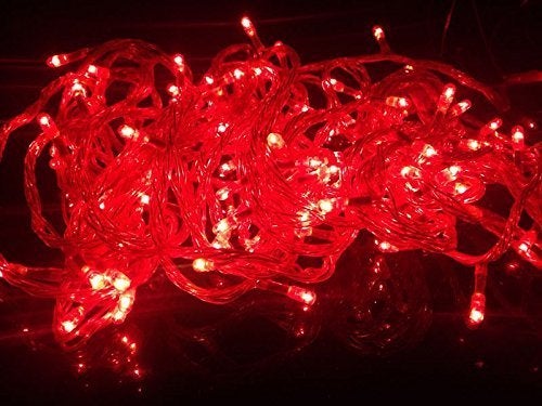VELOCIOUS Velocious Red Color Light 12 Meter LED Pixel String Light 40 ft for Diwali Christmas Home DecorationHeavy Duty Copper Led Pixel String Light Rice String Red Pack of 1  - Image 2