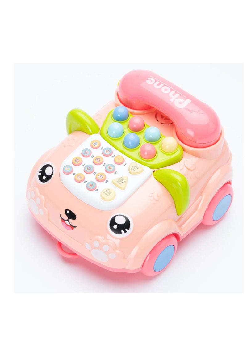 تليفون ارضي تعليمي لتنمية مهارات الاطفال مو صوت وموسيقى واضاءة - Image 1