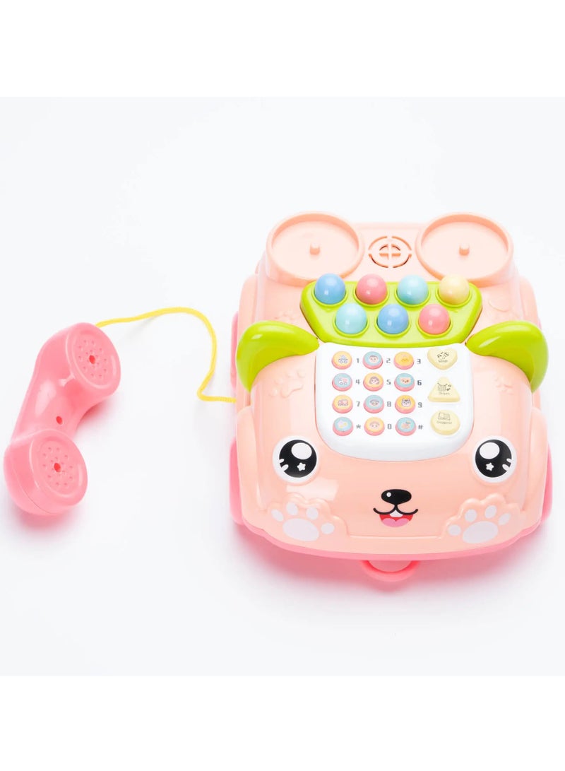 تليفون ارضي تعليمي لتنمية مهارات الاطفال مو صوت وموسيقى واضاءة - Image 3