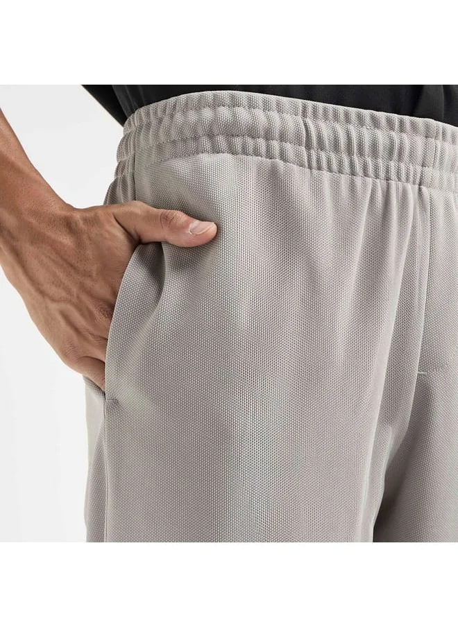 FAV Textured Regular Fit Pants with Flexi Waist and Pockets