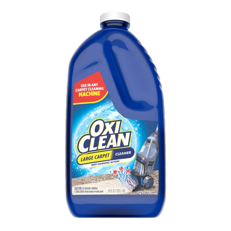 OxiClean Large Carpet Cleaner Liquid Solution for Steam Cleaning Machines, 64 fl oz - Image 2