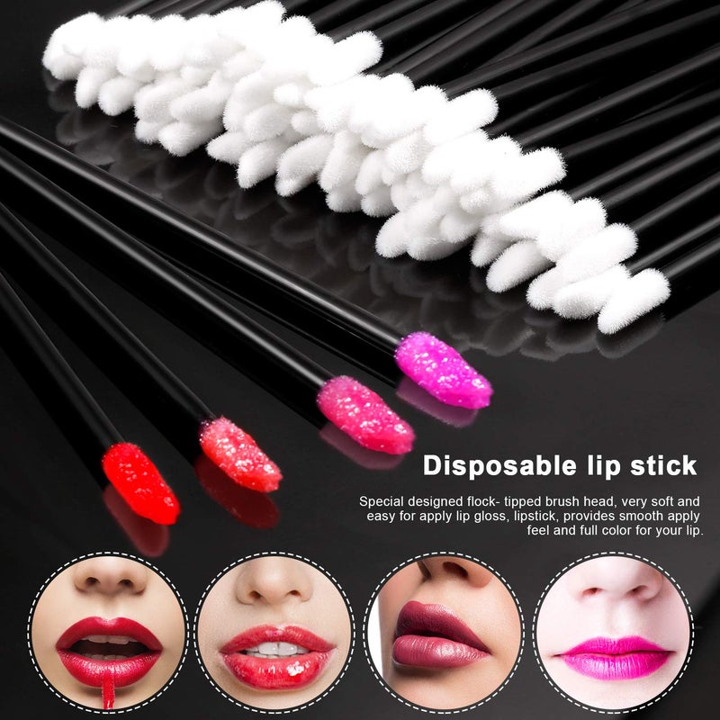 Obinhere 300pcs Disposable Lip Brushes Make Up Brush Lip Gloss Applicators Lipstick Wands Tool Kits Lip gloss - Image 5