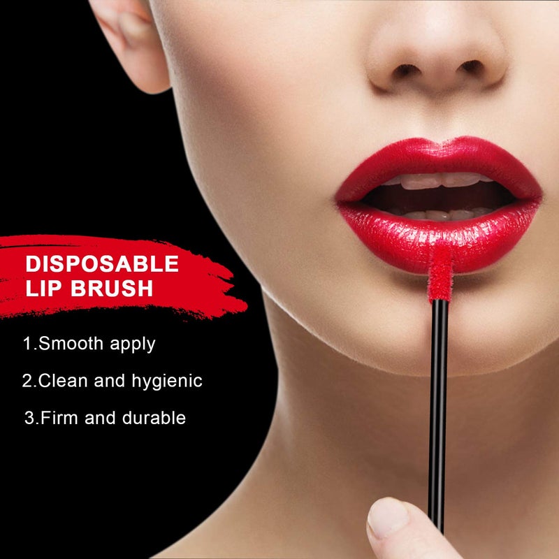 Obinhere 300pcs Disposable Lip Brushes Make Up Brush Lip Gloss Applicators Lipstick Wands Tool Kits Lip gloss - Image 4