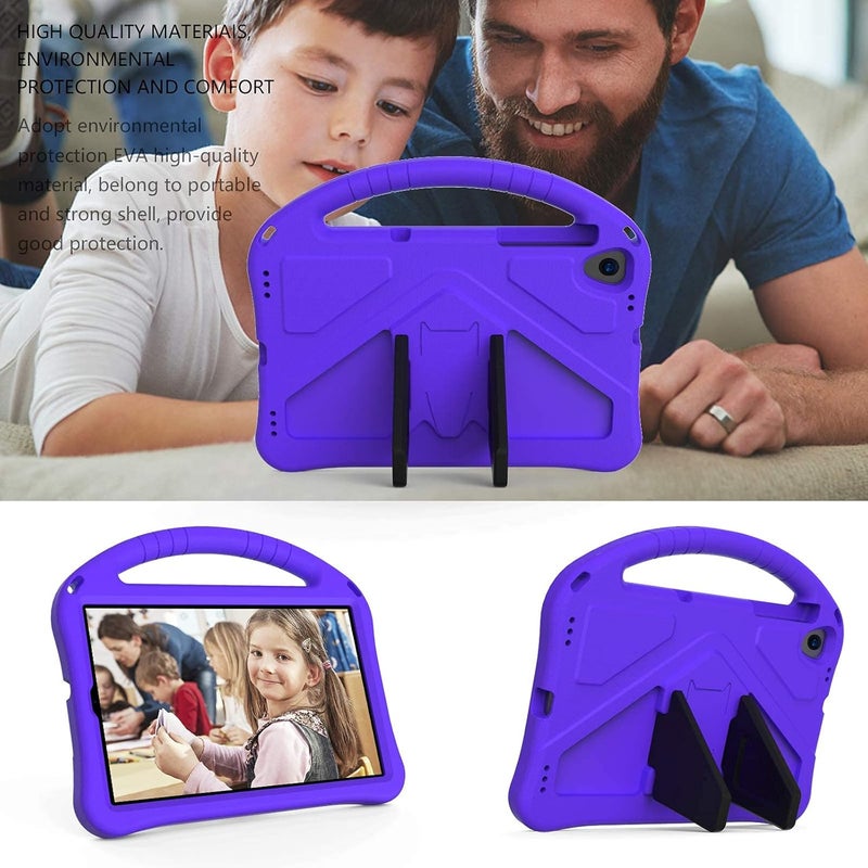 SYOSI Lenovo Tab M10 Hd 2Nd Gen Kids Tablet Case, Lightweight Shockproof Handle Stand Cover For Smart Tab M10 Hd 10.1" 2020 Tb-X306F Tb-X306X , Purple - Image 2