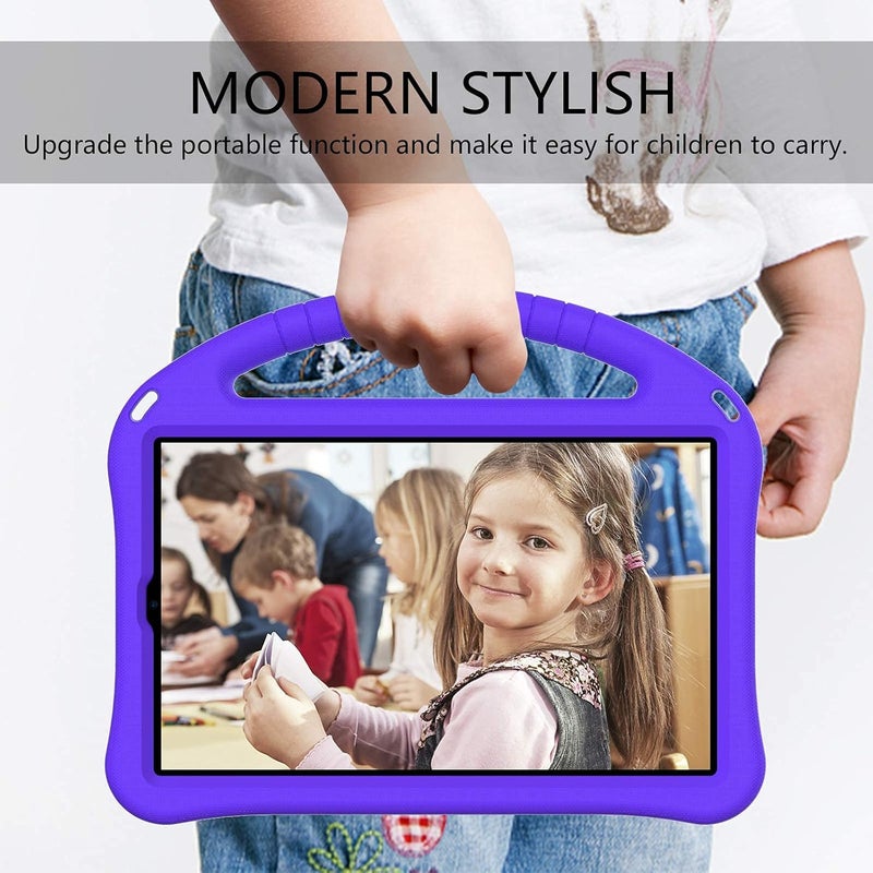 SYOSI Lenovo Tab M10 Hd 2Nd Gen Kids Tablet Case, Lightweight Shockproof Handle Stand Cover For Smart Tab M10 Hd 10.1" 2020 Tb-X306F Tb-X306X , Purple - Image 4