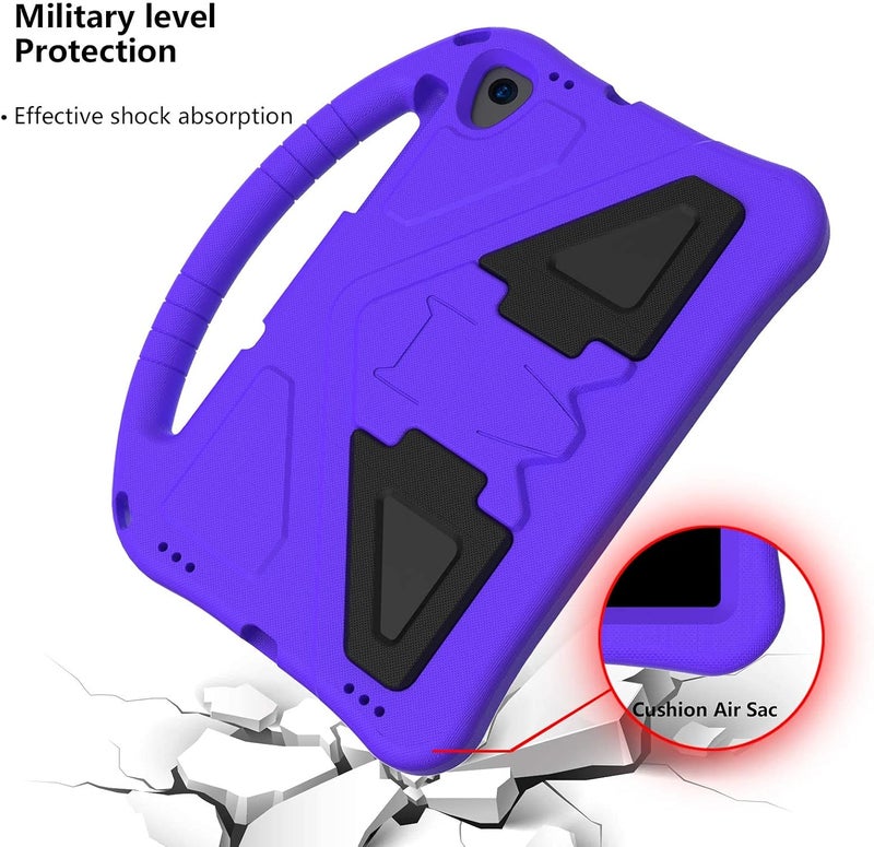 SYOSI Lenovo Tab M10 Hd 2Nd Gen Kids Tablet Case, Lightweight Shockproof Handle Stand Cover For Smart Tab M10 Hd 10.1" 2020 Tb-X306F Tb-X306X , Purple - Image 5