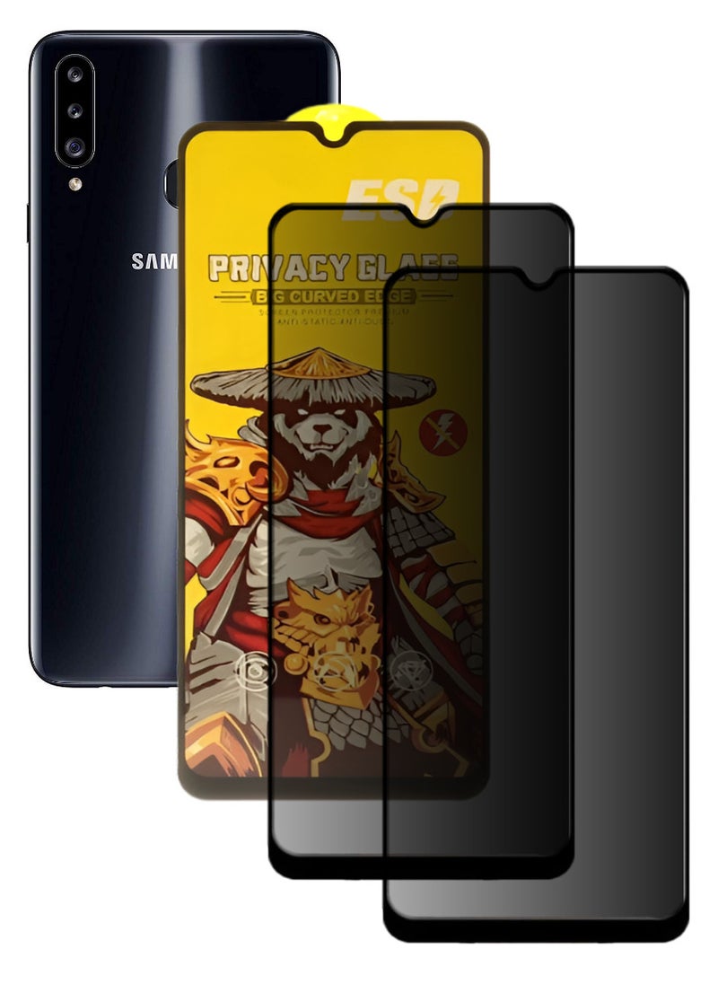 ESD 2 Pieces Tempered Dustproof Privacy Glass Screen Protector Compatible For Samsung Galaxy A20s - Image 1