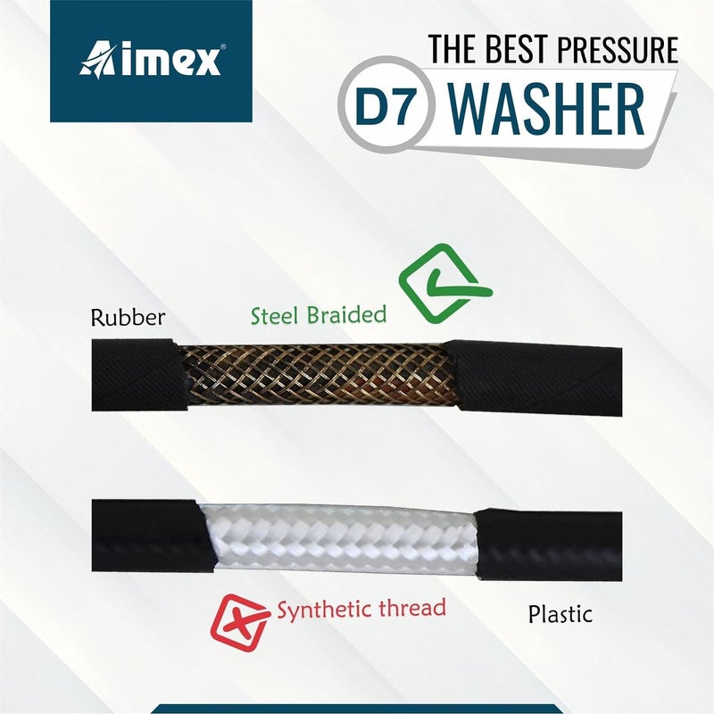 Aimex Aimex High Pressure Washer with Induction Motor 2200 Watts with 1L Foam Cannon D7 Combo  - Image 5