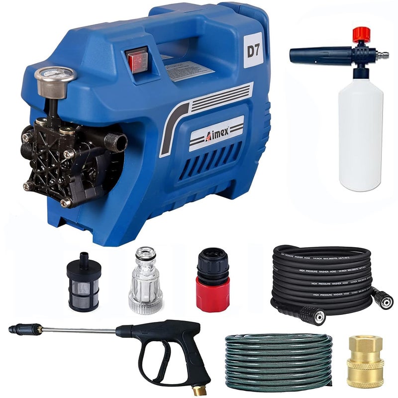 Aimex Aimex High Pressure Washer with Induction Motor 2200 Watts with 1L Foam Cannon D7 Combo  - Image 1