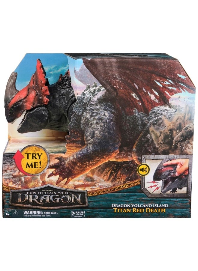 DreamWorks DreamWorks How to Train Your Dragon Dragon Volcano Island Titan Red Death Action Figure (58.4 cm)  - Image 1