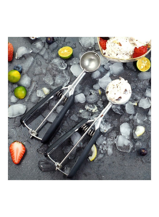 NIBEMINENT Ice Cream Spoon Black/Silver  - Image 2