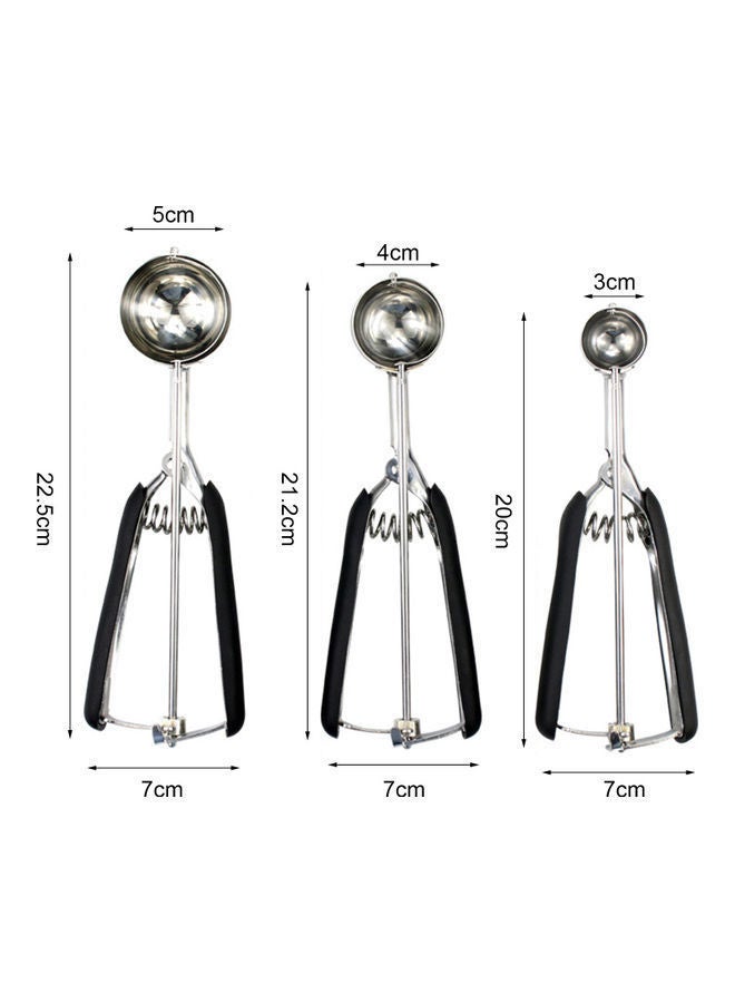 NIBEMINENT Ice Cream Spoon Black/Silver  - Image 3