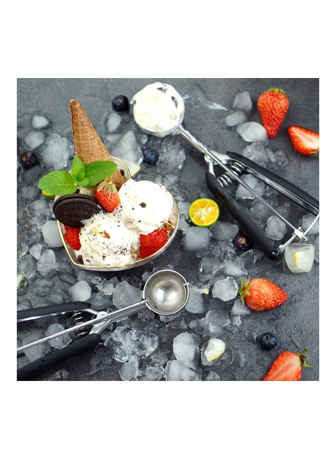 NIBEMINENT Ice Cream Spoon Black/Silver  - Image 4