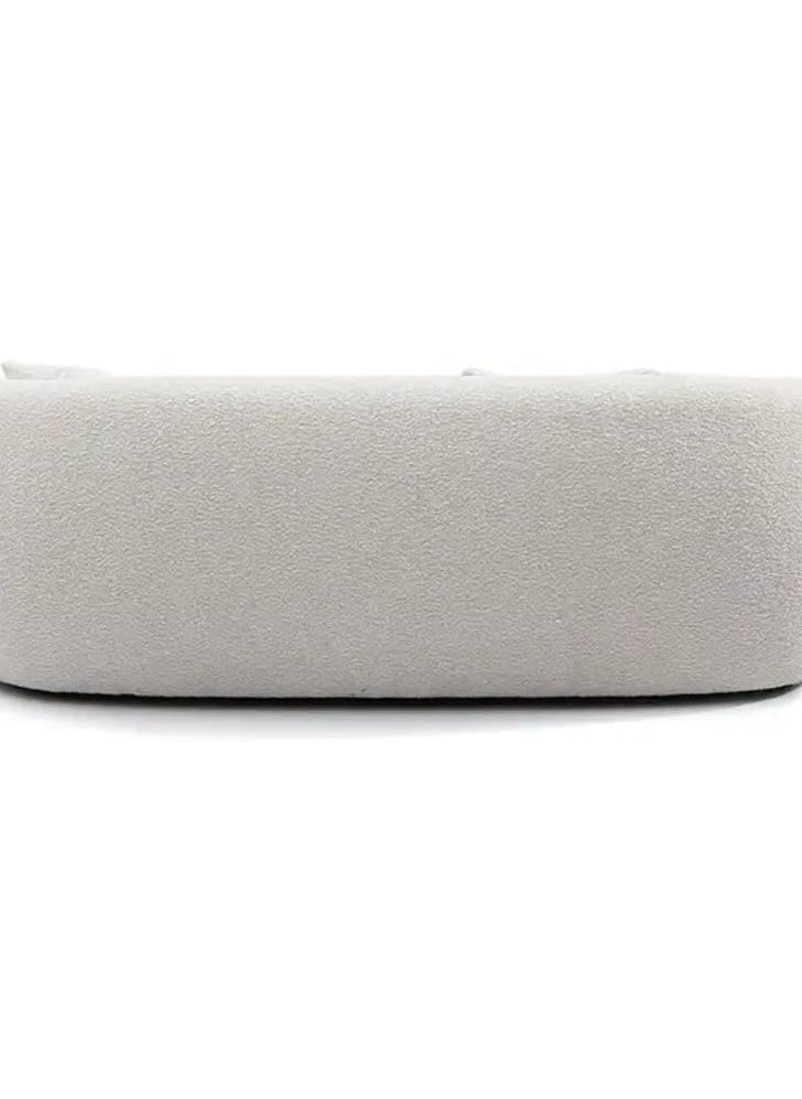 Ripple FURNITURE Glff Living Room Furniture Boucle Fabric Curved Sofa  - Image 4