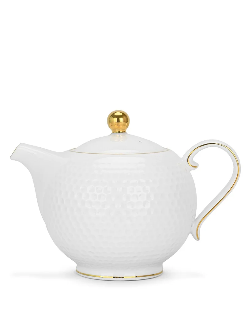 Fissman Tea Pot 780ml Noemi Series,Porcelain with Handle and Lid, Coffee Kettle, Suitable for Blooming Tea & Loose Leaf Tea Maker