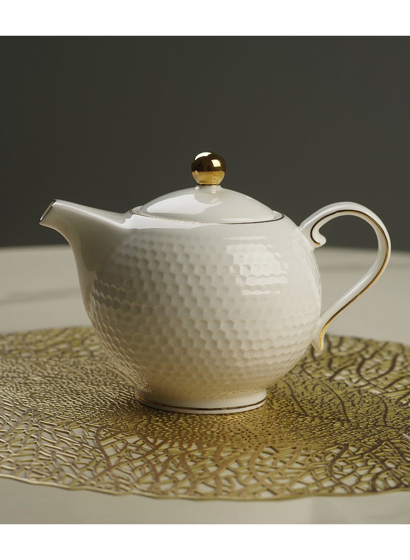 Fissman Tea Pot 780ml Noemi Series,Porcelain with Handle and Lid, Coffee Kettle, Suitable for Blooming Tea & Loose Leaf Tea Maker - Image 5