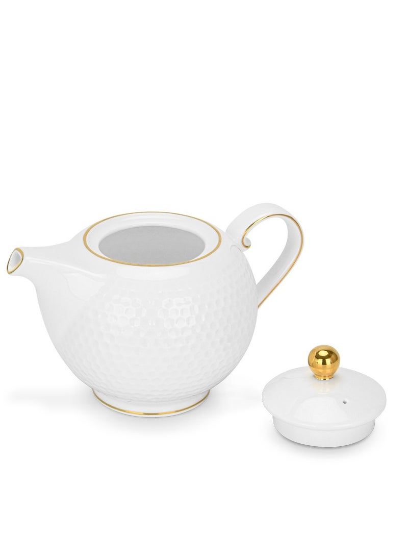 Fissman Tea Pot 780ml Noemi Series,Porcelain with Handle and Lid, Coffee Kettle, Suitable for Blooming Tea & Loose Leaf Tea Maker - Image 3