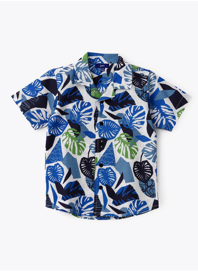 JAM Vibrant Tropical Print Short Sleeve Shirt for Boys  - Image 1