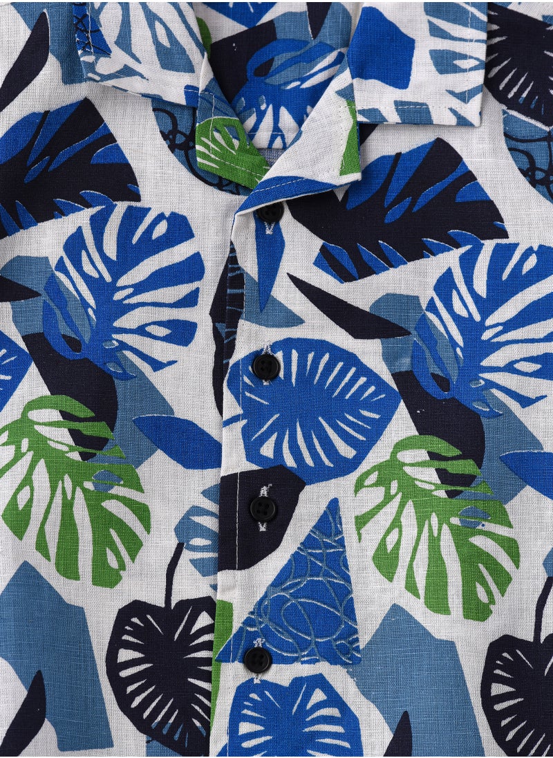 JAM Vibrant Tropical Print Short Sleeve Shirt for Boys  - Image 3