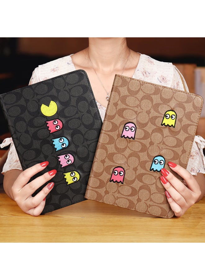 Air6/11 Flat Air2 Protective Case Mini54 Leather Case Silicone 10.2Pro11 Soft Case Ipad10-Color:NET Version Black-Applicable Model:2024 Air6 （11） - Image 3
