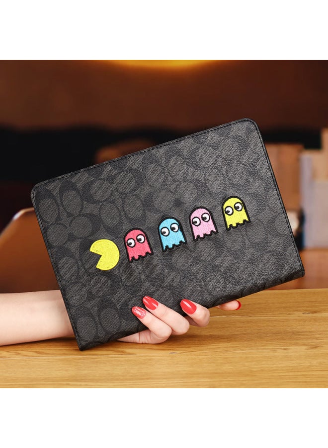 Air6/11 Flat Air2 Protective Case Mini54 Leather Case Silicone 10.2Pro11 Soft Case Ipad10-Color:NET Version Black-Applicable Model:2024 Air6 （11） - Image 4