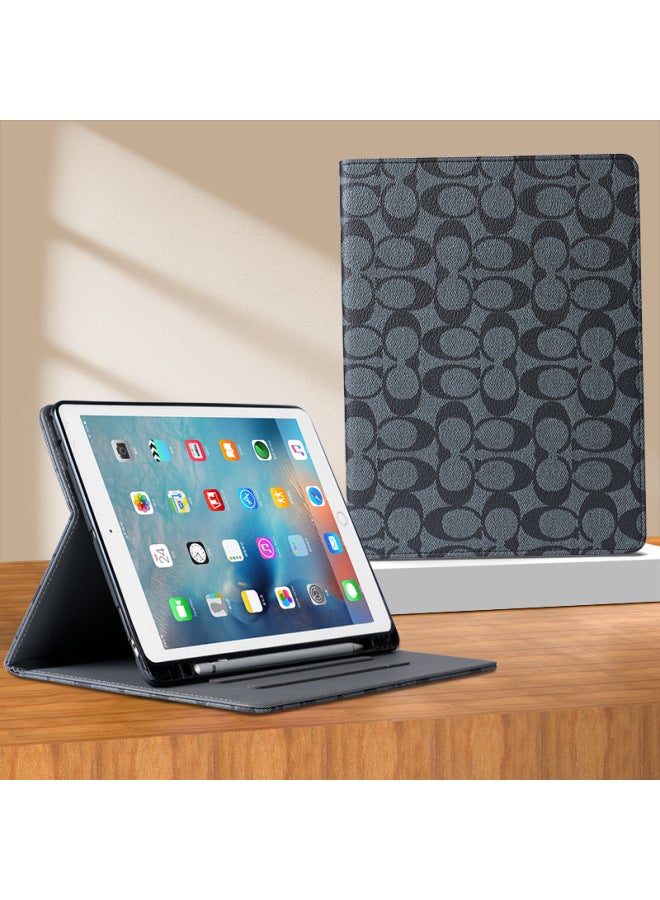 Air6/11 Flat Air2 Protective Case Mini54 Leather Case Silicone 10.2Pro11 Soft Case Ipad10-Color:NET Version Black-Applicable Model:2024 Air6 （11） - Image 2