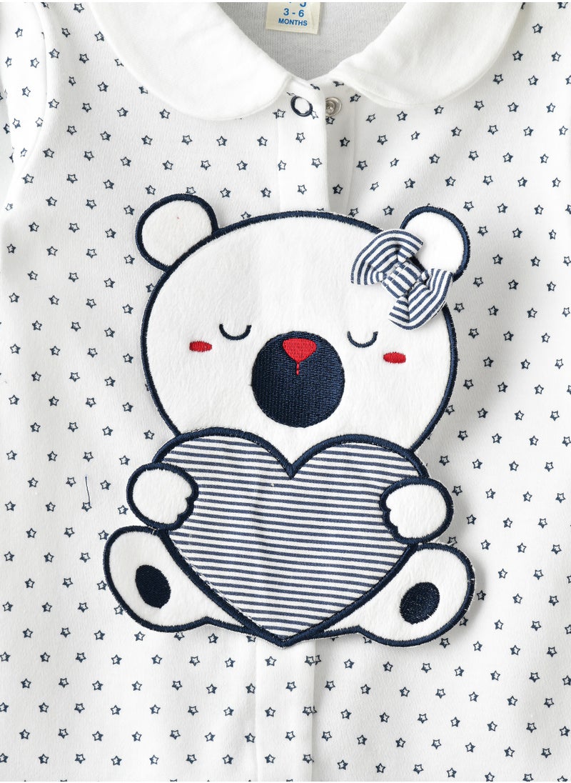 Tiny Hug Baby Boys' Cotton Knit Sleepsuit  - Image 3