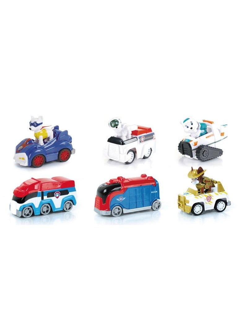 Swift 6 Pcs Dog Special Paw Patrol Cars Toy Set, 1:55 True Metal Classic Gift Pack Collectible Diecast Vehicles Pull Back Cars, Animal Kingdom Playset for Kids  - Image 4