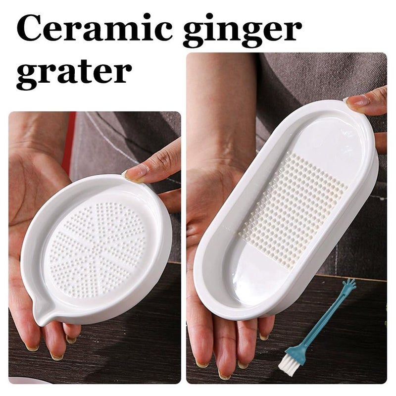 Ceramic ginger grater, ginger and garlic grinder, fruit puree grater, baby food puree grater, kitchen ginger grater - Image 5