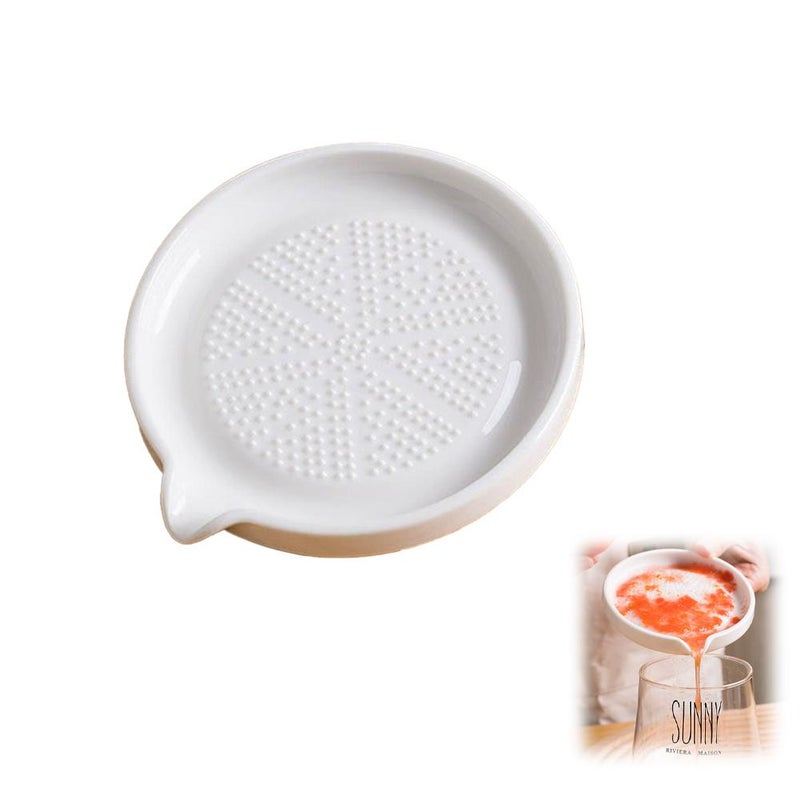 Ceramic ginger grater, ginger and garlic grinder, fruit puree grater, baby food puree grater, kitchen ginger grater - Image 4