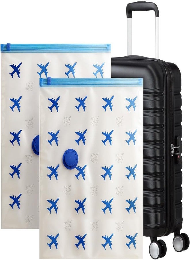 Lavatelli Vacuum Storage Bags for travelling, Set of 2 – 40×60 cm | Travel Packing for 55×40×20 cm Cabin Trolley | Woolen, Razai & Seasonal Clothes Storage | Monsoon Protection | Pump Compatible - Image 1