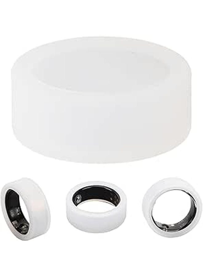 Silicone Ring Protector Cover Soft Flexible Protective Case For All Rings White - Image 1