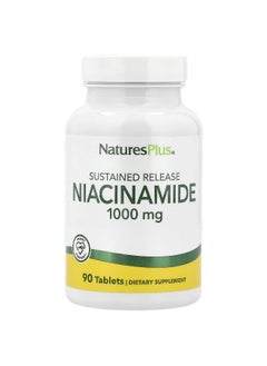 Natures Plus NaturesPlus, Sustained Release Niacinamide, 1,000 mg, 90 Tablets  - Image 1