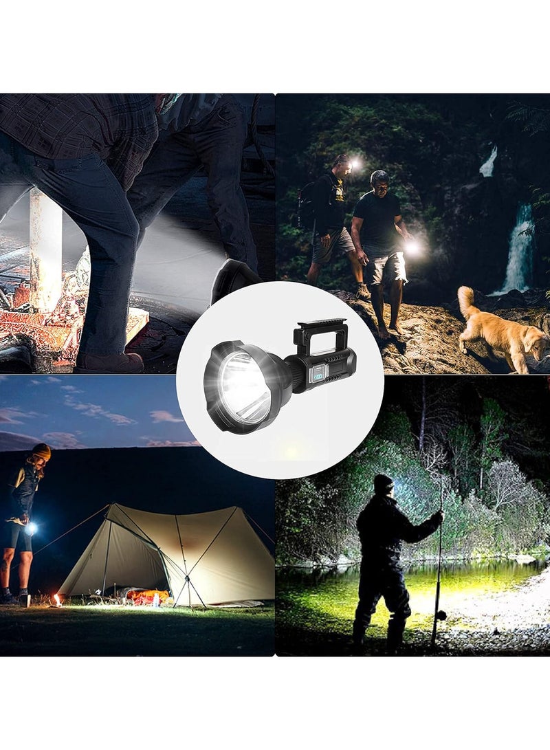 Rechargeable LED Flashlight, Super Bright 90,000 Lumens Searchlight with 4 Lighting Modes, Handheld Spotlight with Foldable Tripod for Camping, Hiking  - Image 5