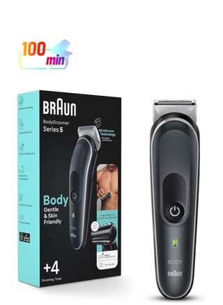 Body Groomer Series 5 with Skin Secure Technology with 4 Grooming Tools